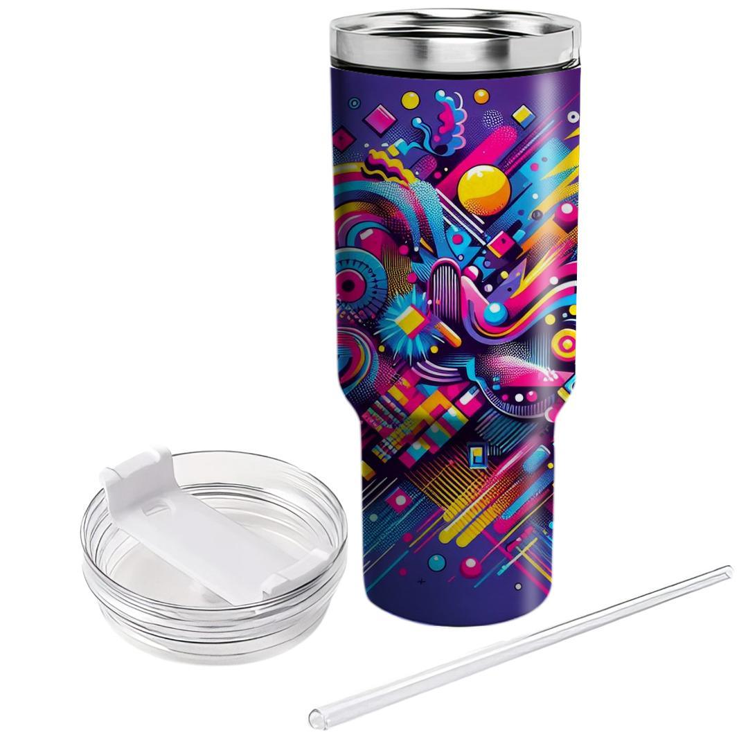 Bright Neon Splash  Decorative Tumblers