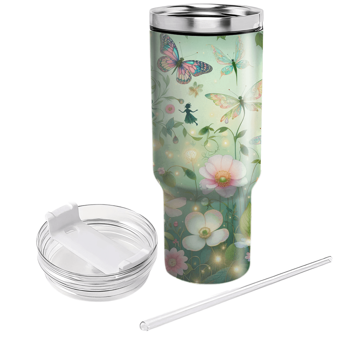 Spring Fairy Garden  Personalized Tumblers