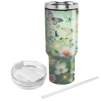Spring Fairy Garden  Personalized Tumblers