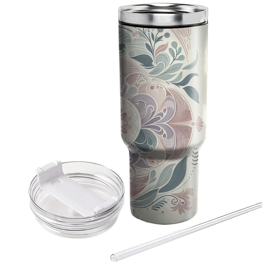 Vintage Inspired Floral  Unique Tumblers