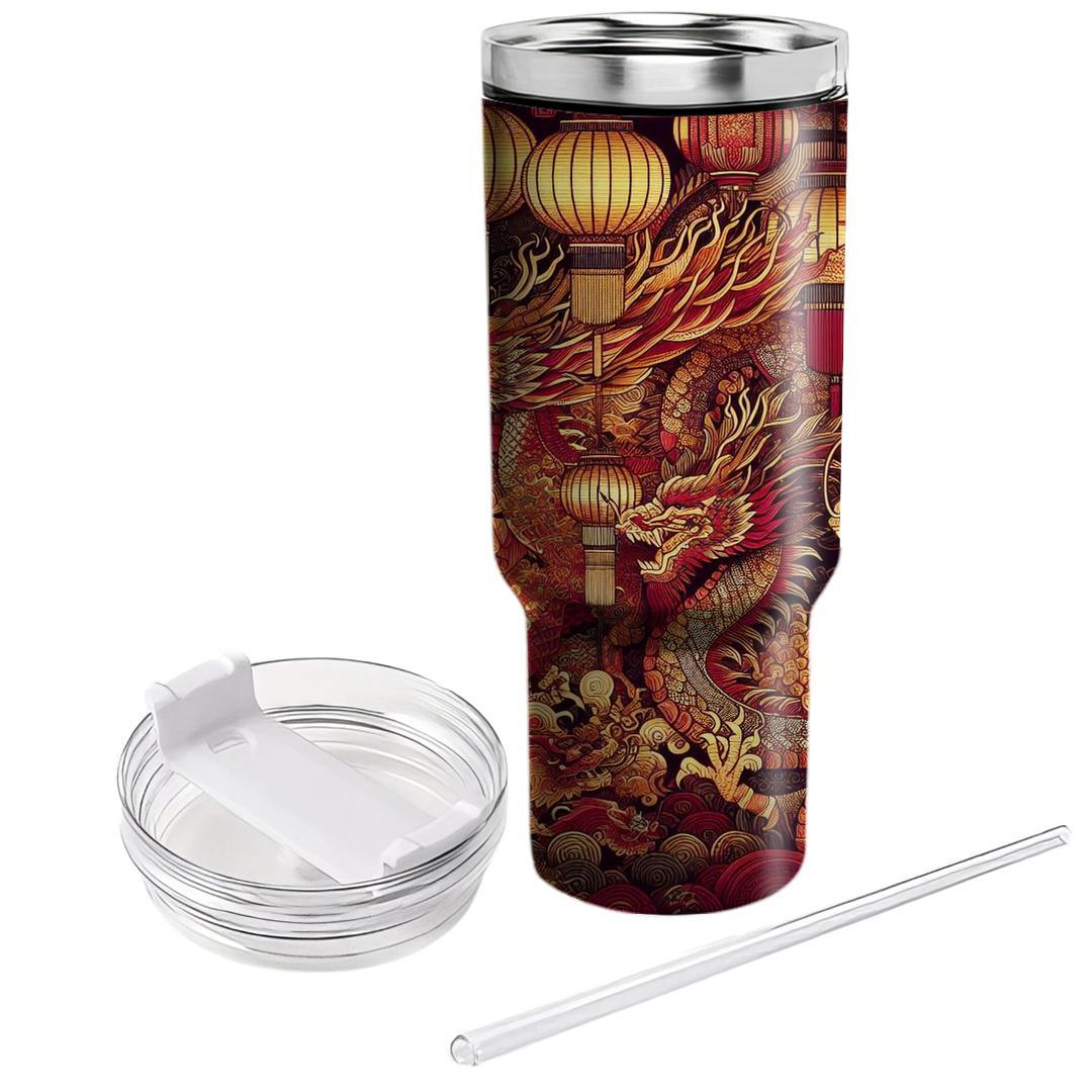 Crimson Harmony - Lunar Festival  Insulated Tumblers