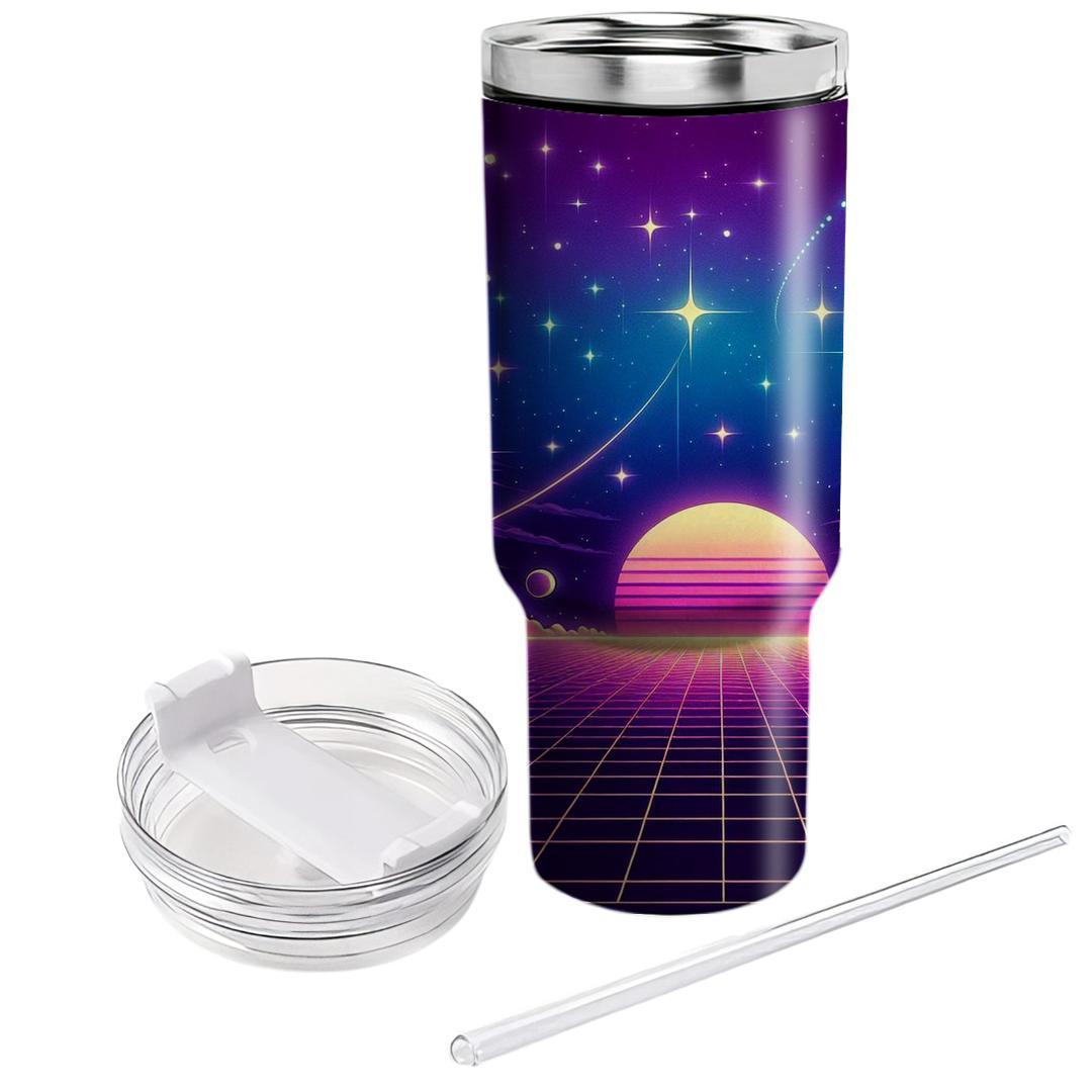 Synthwave Night Sky  Insulated Tumblers