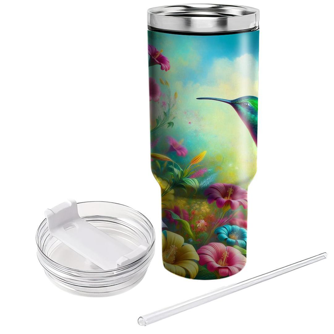 Charming Hummingbird Paradise  Travel Tumblers