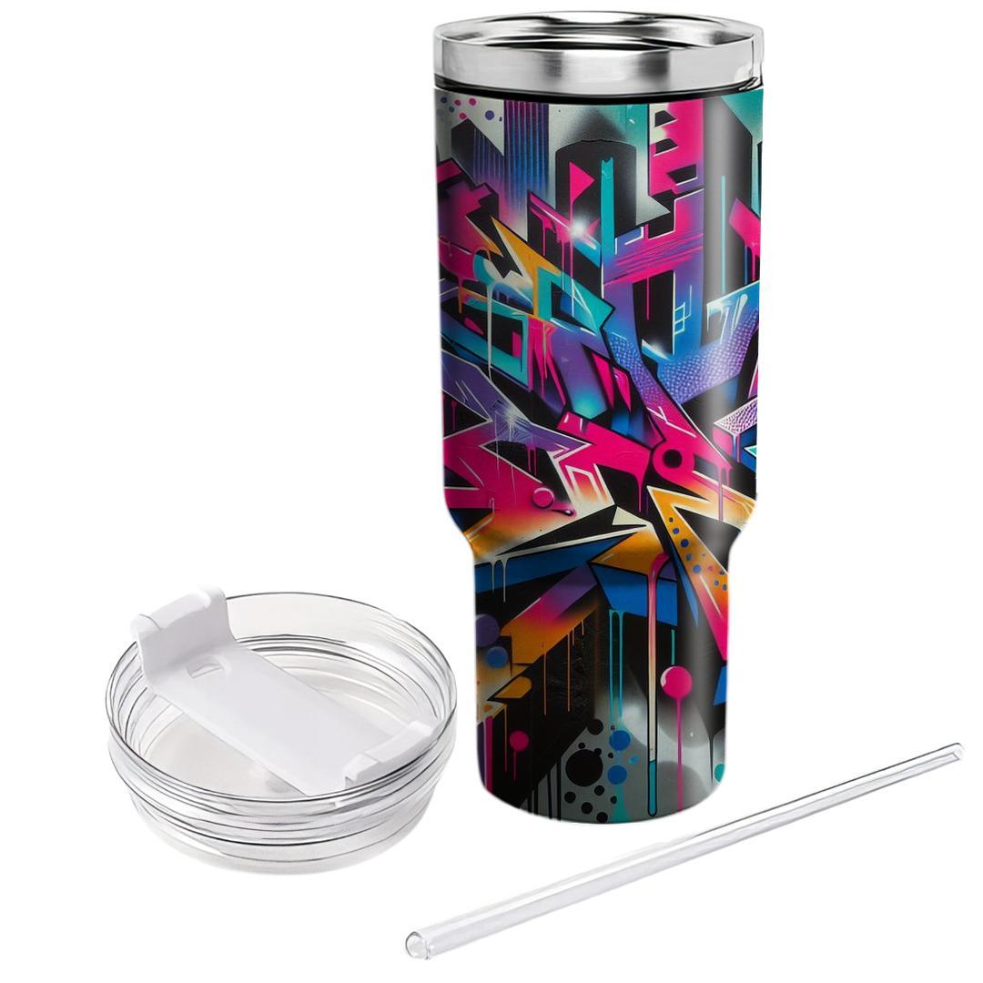 Retro Street Art  Personalized Tumblers