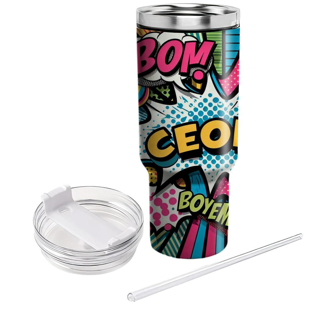 Pop Art Party  Personalized Tumblers