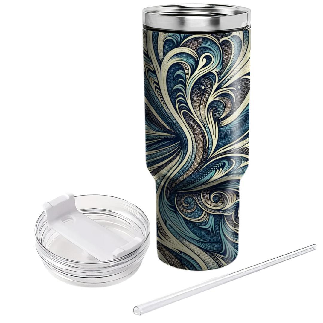 Classic Denim Texture  Tumblers With Lids