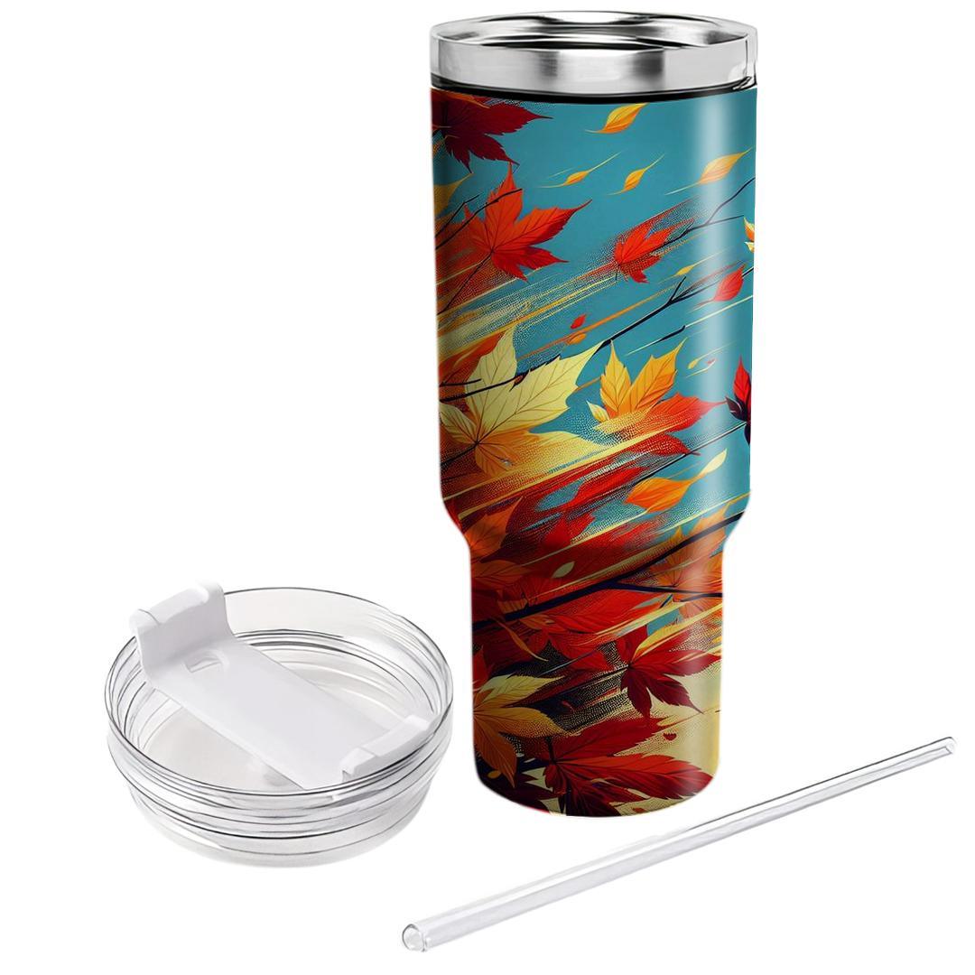 Autumn Maple Symphony Unique Tumblers