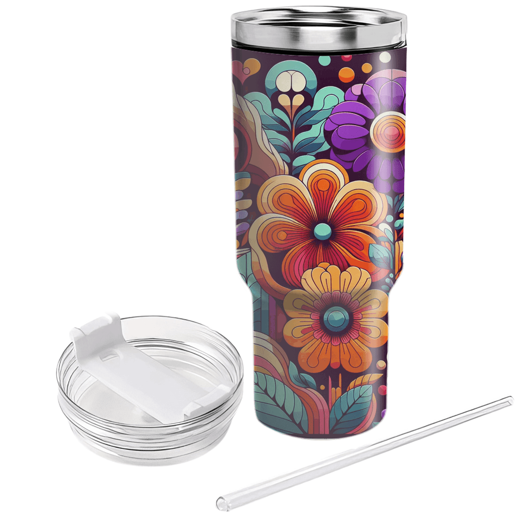Psychedelic Garden Oasis Decorative Tumblers