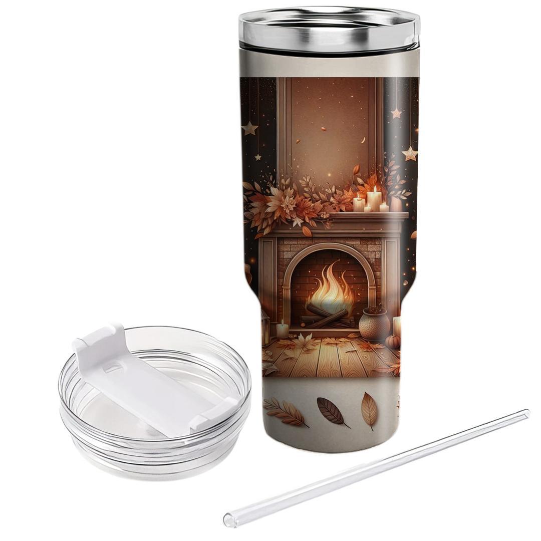 Autumn Cozy Night  Travel Tumblers