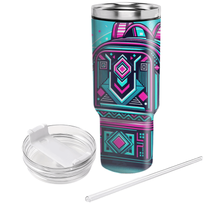 Radical 80s Synthwave Backpack Custom Tumblers