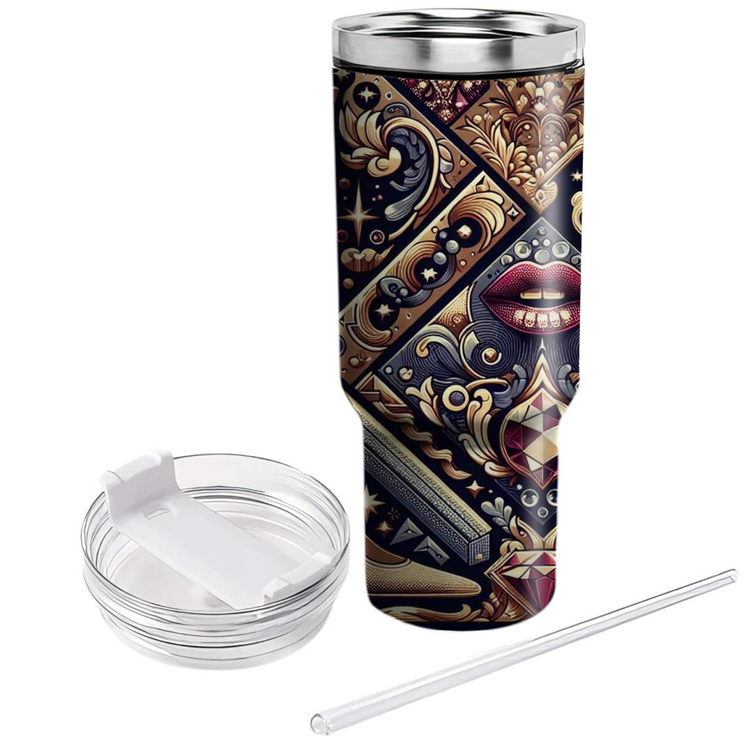 Glamorous 80s Glam  Personalized Tumblers