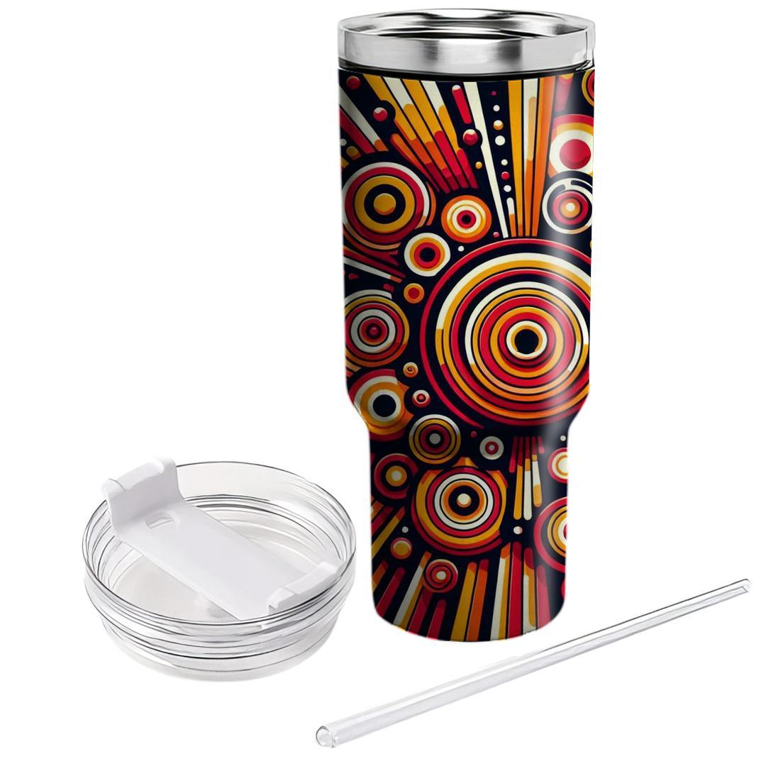 Radiant Circular Burst  Travel Tumblers