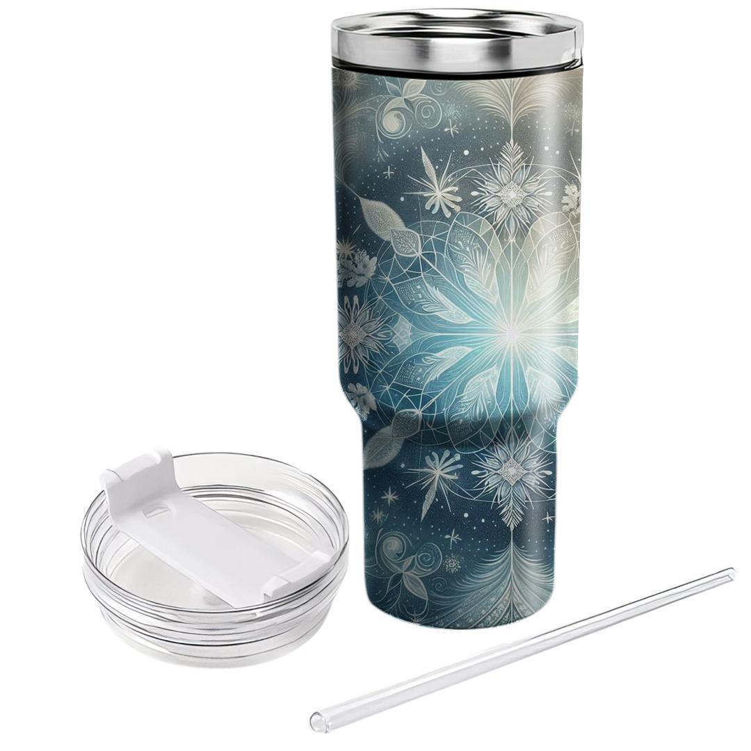 Shimmering Serenity - Winter Solstice  Tumblers With Lids