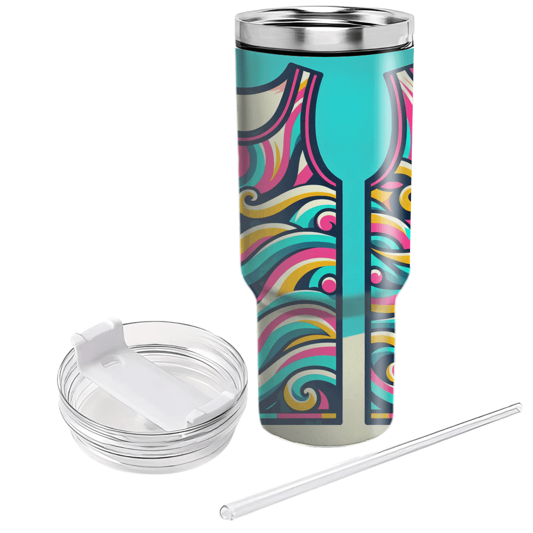 Retro Wave Neon Tank Top Custom Tumblers