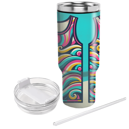 Retro Wave Neon Tank Top Custom Tumblers