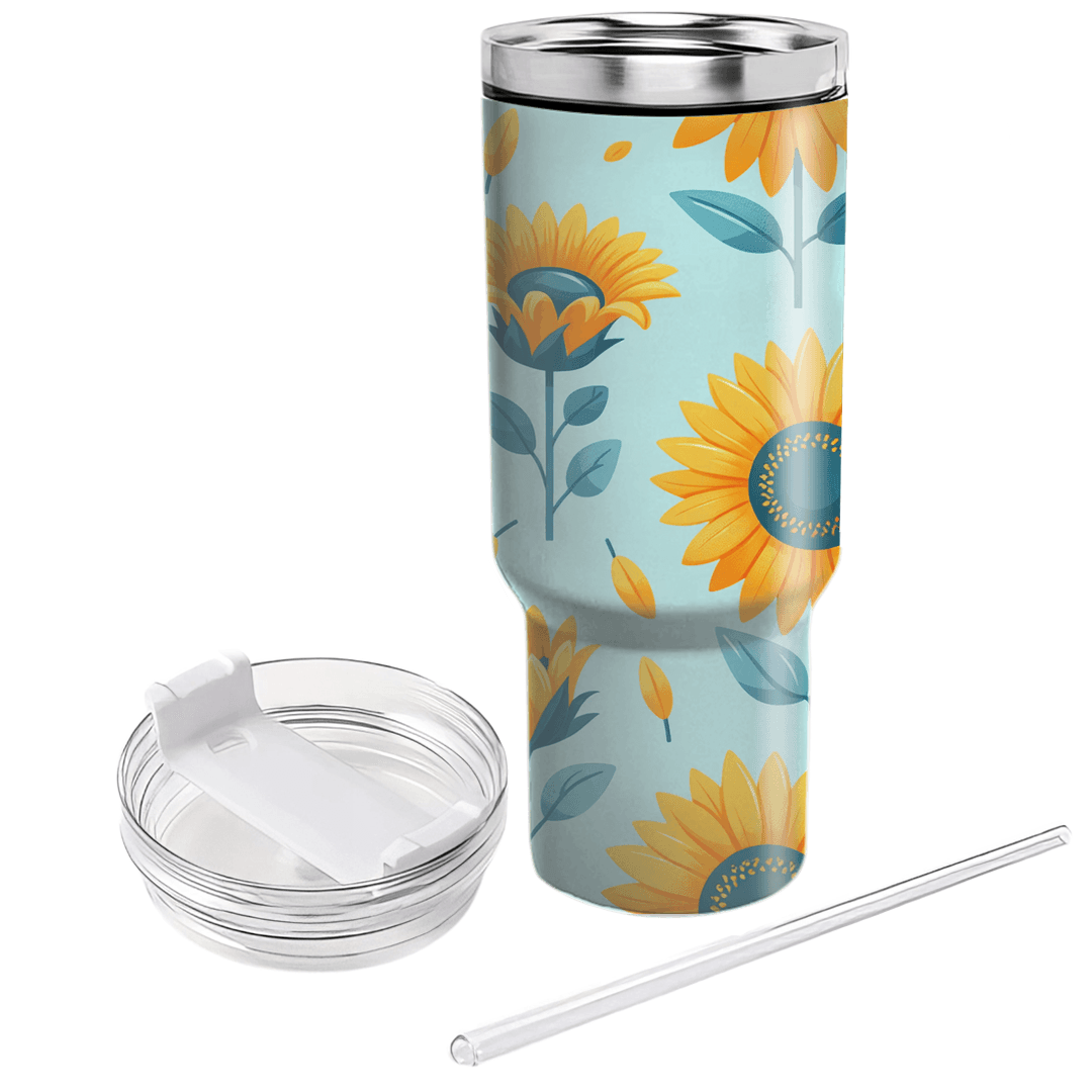 Cheerful Sunflowers  Custom Tumblers