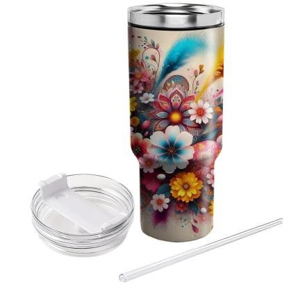Cultural Blossoms - Spring Festival Of Colors  Tumblers With Lids