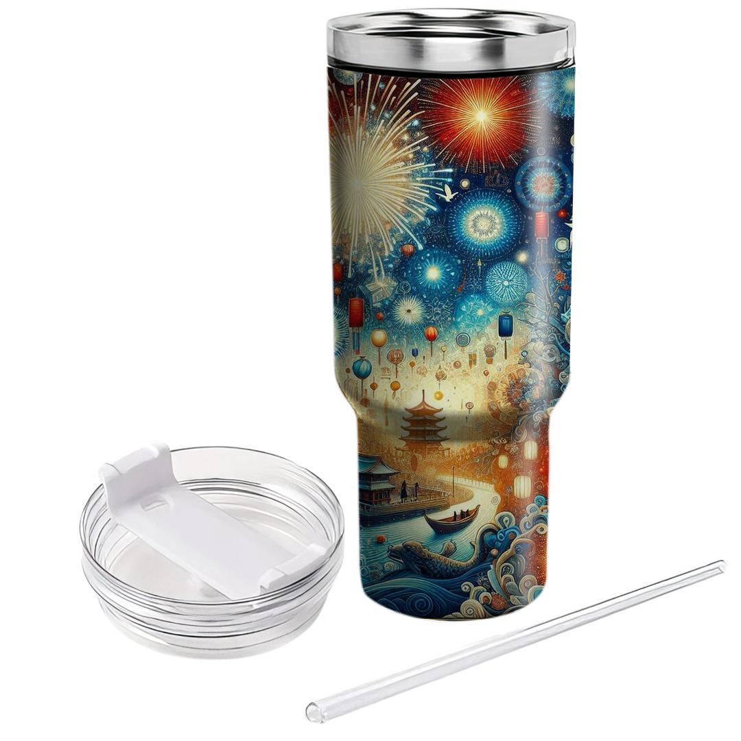 Wonders Of Tradition - New Year’s Cultural Celebration  Tumblers With Lids