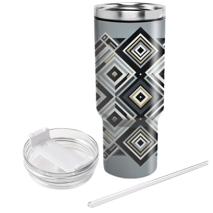 Chic Geometric Diamond  Custom Tumblers