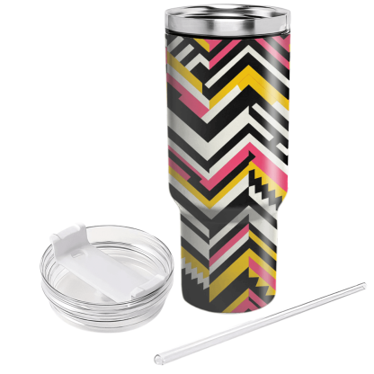 Funky Zigzag Pattern  Insulated Tumblers