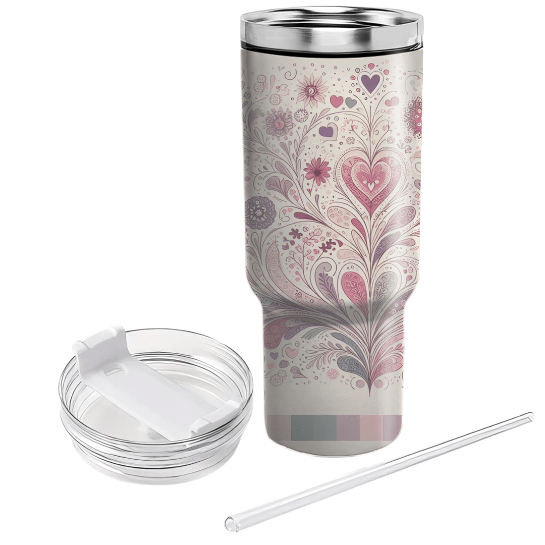 Blooming Connections - Floral Friendship Day  Decorative Tumblers