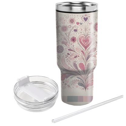 Blooming Connections - Floral Friendship Day  Decorative Tumblers