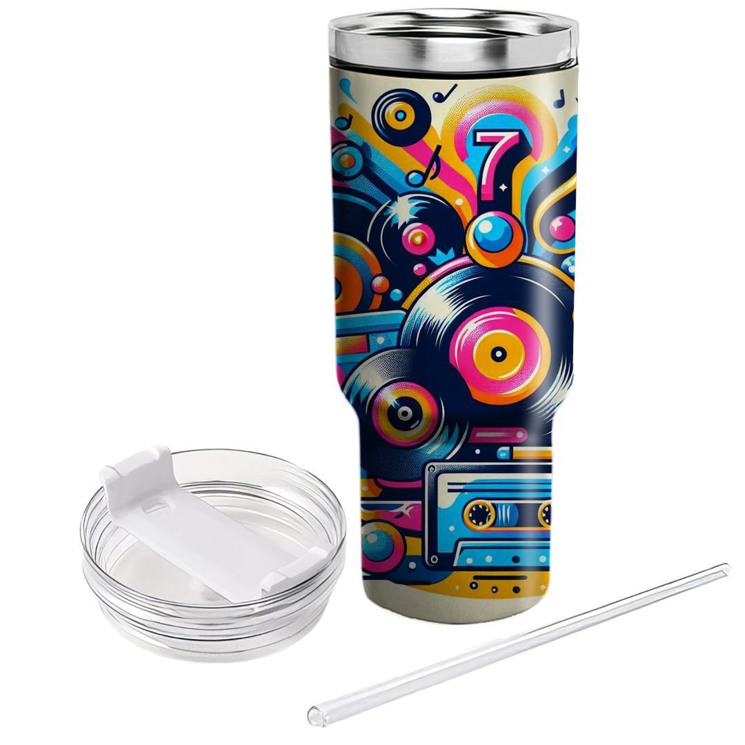 Funky 70s Music Jam  Travel Tumblers