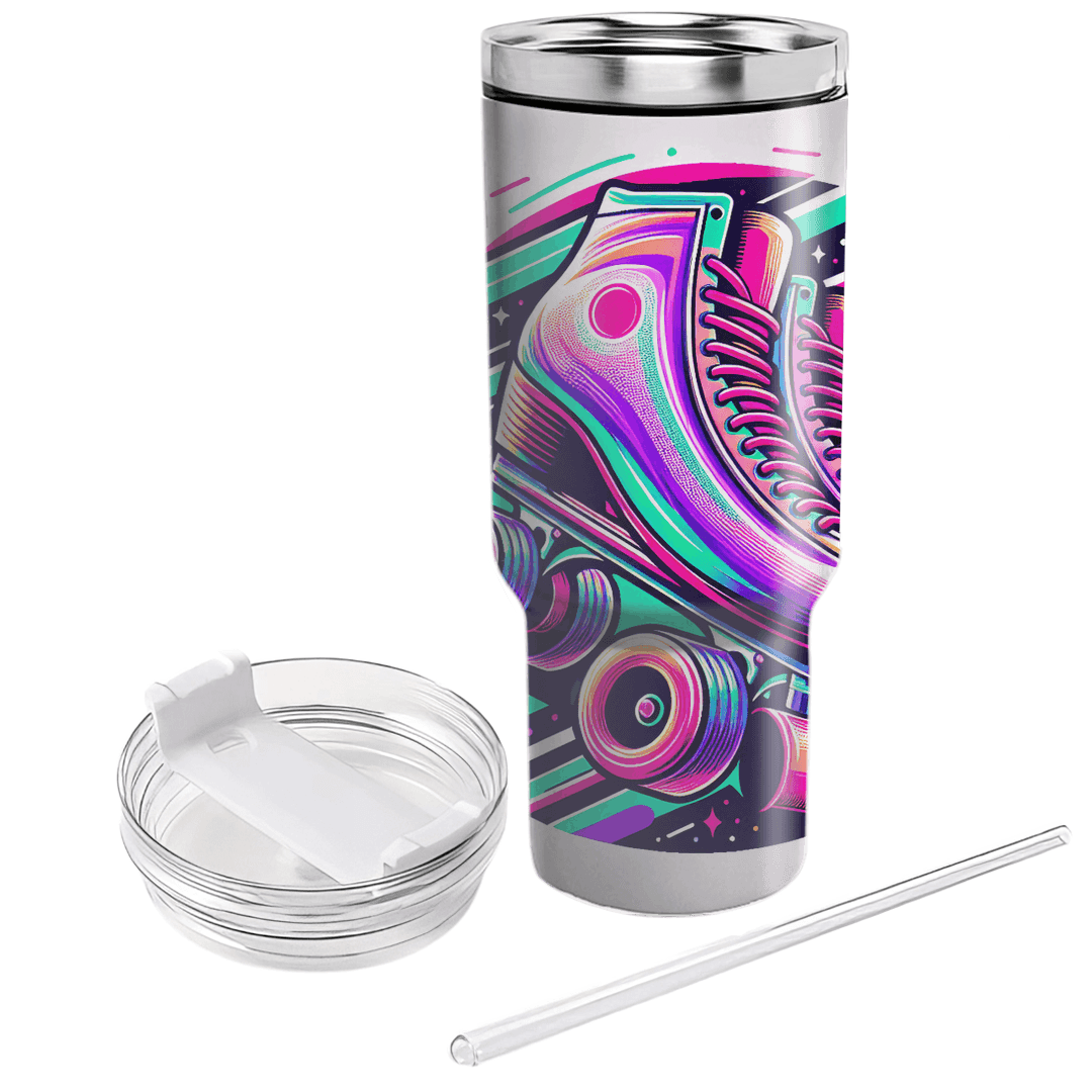 Retro Roller Skates Travel Tumblers