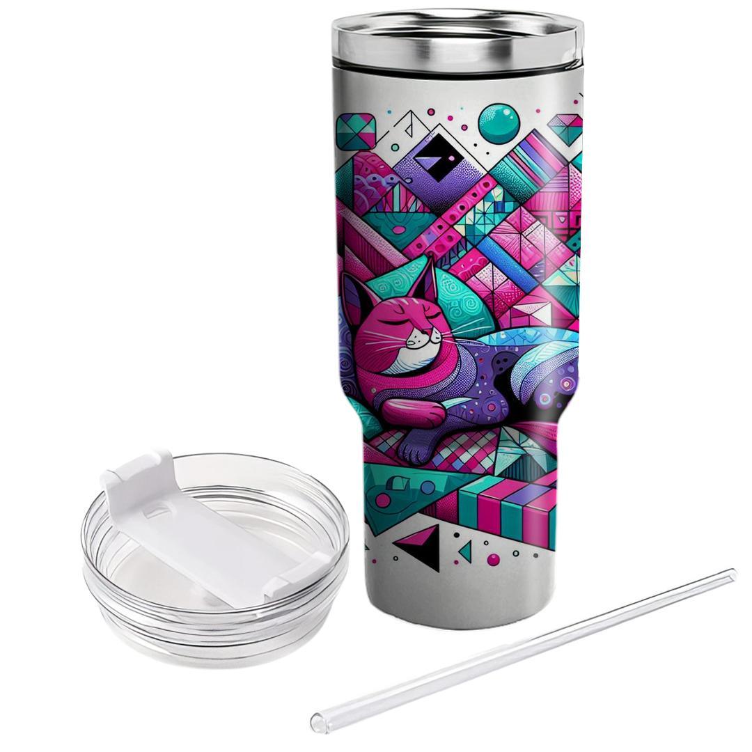 Funky Cat Dreams  Travel Tumblers