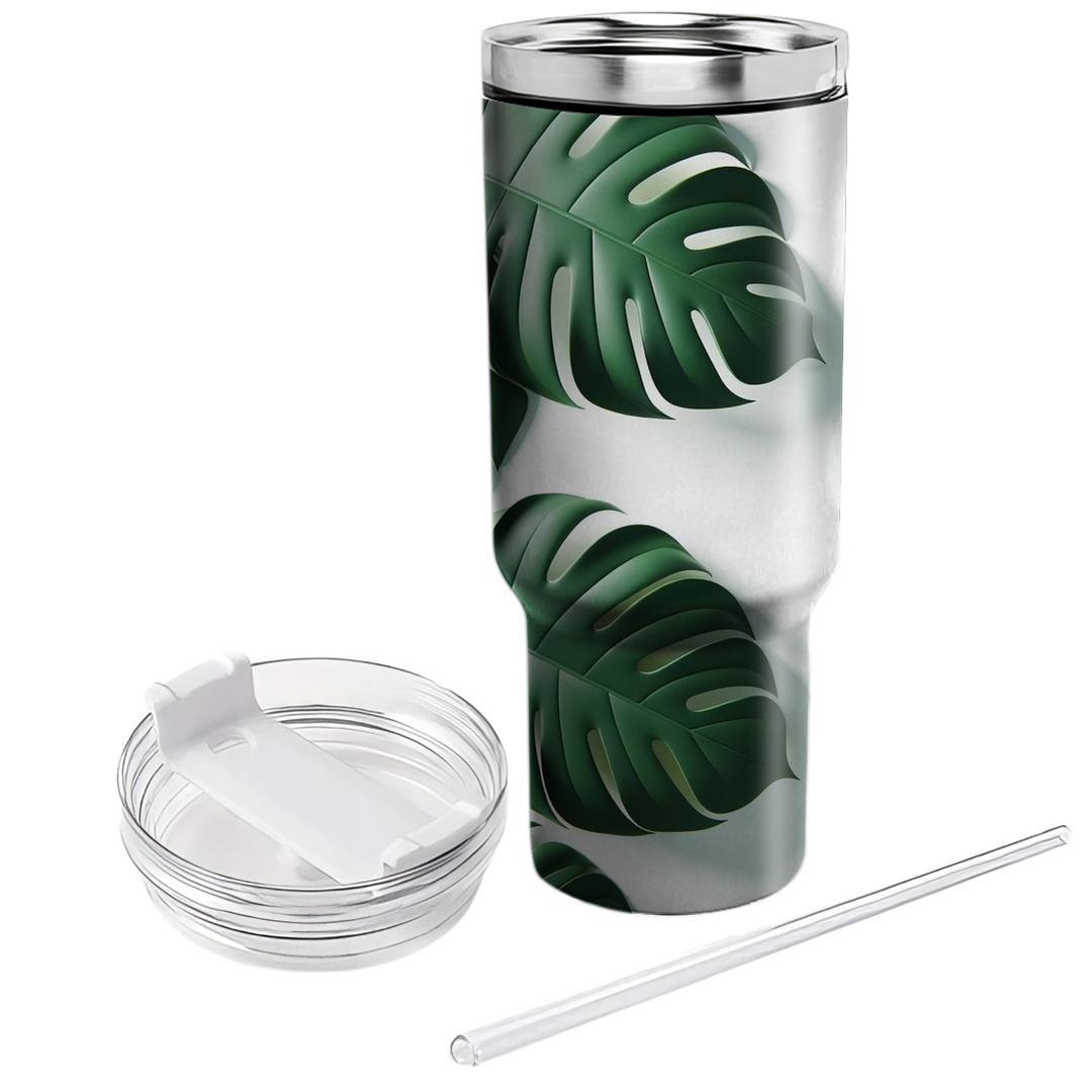 Modern Monstera  Unique Tumblers