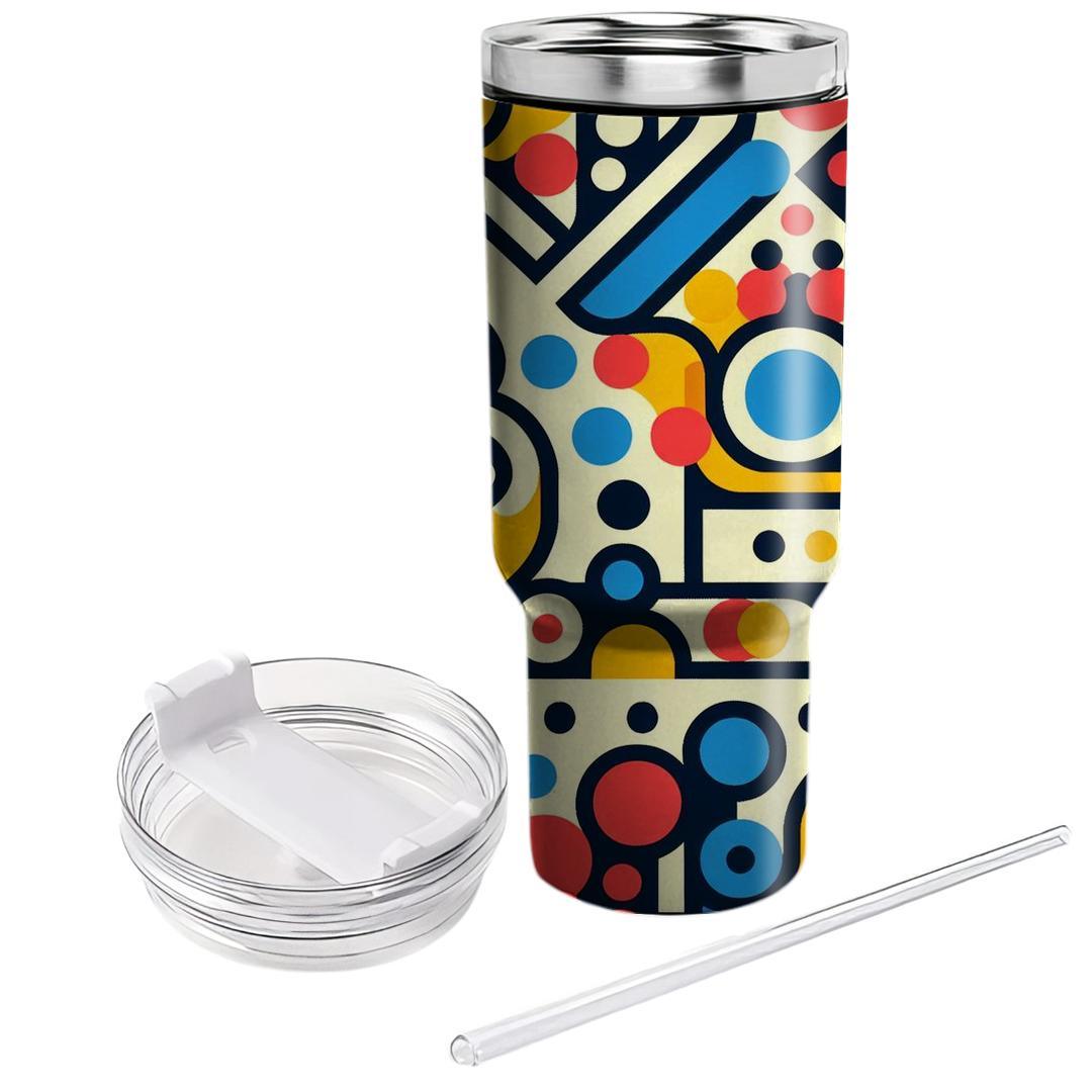 Dotted Pathway Pattern  Personalized Tumblers