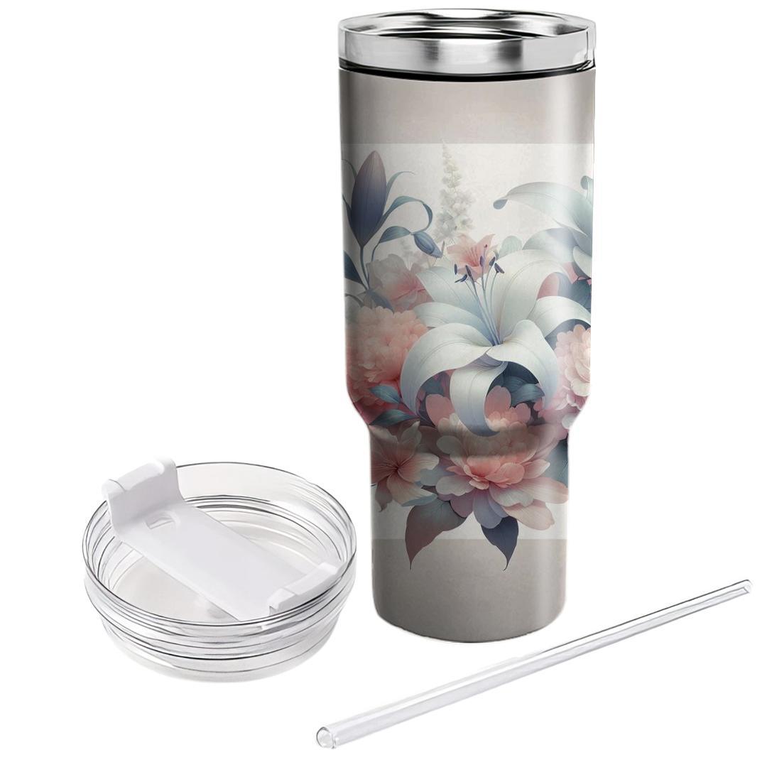 Ethereal Floral Escape  Unique Tumblers