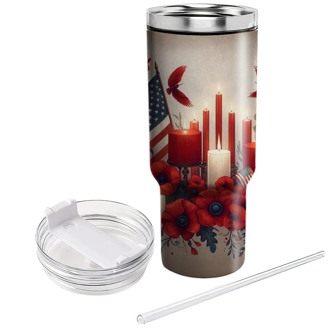 Embers Of Remembrance - Memorial Day  Tumblers With Lids