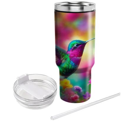 Whimsical Hummingbird Dance  Travel Tumblers