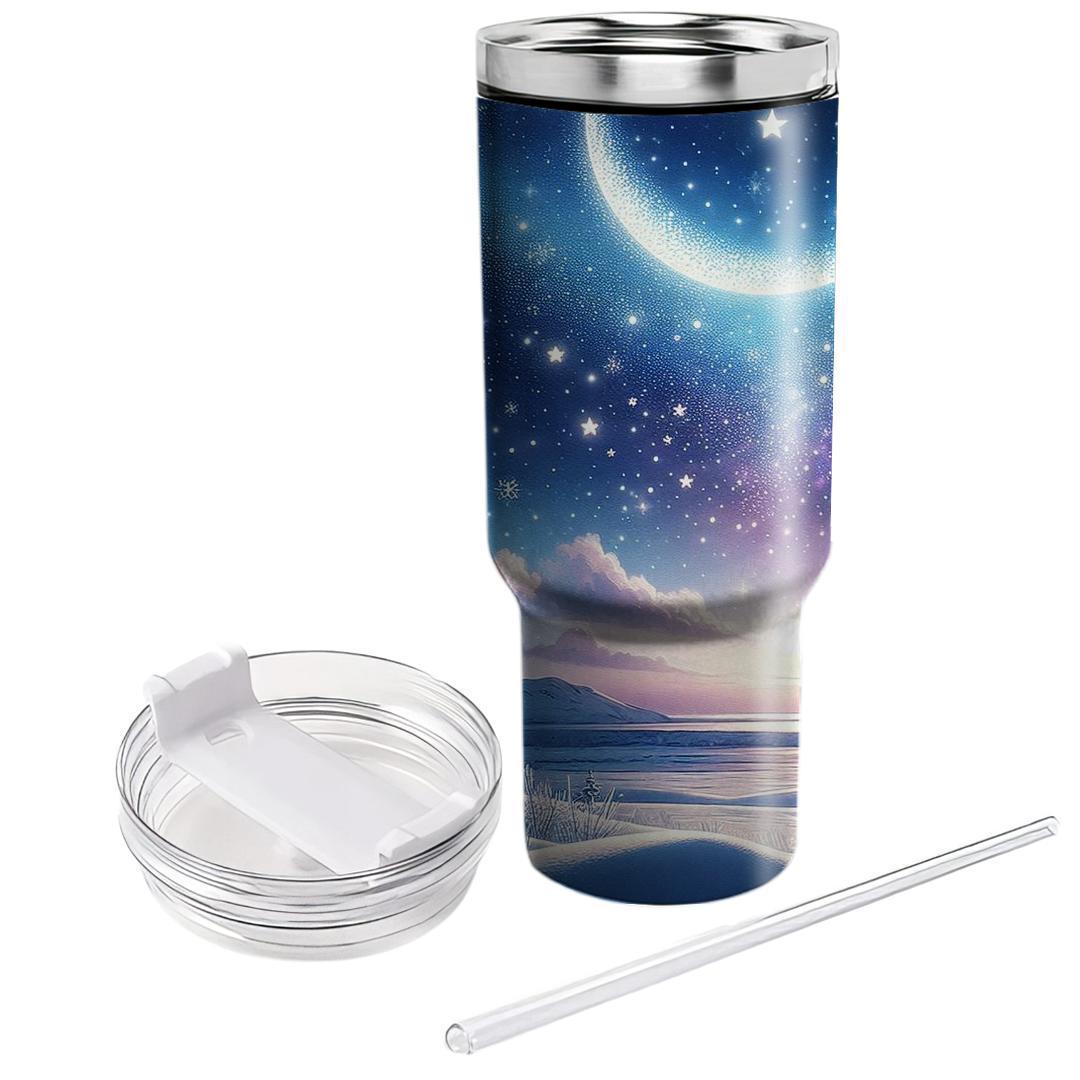 Winter Starry Night Escape  Tumbler Cups