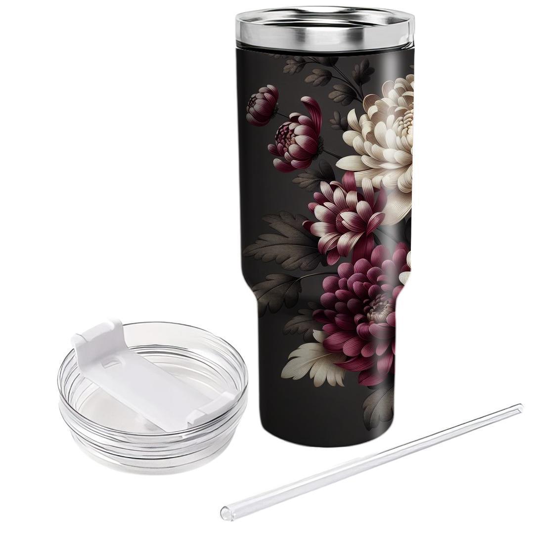 Chic Chrysanthemum Charm  Tumbler Cups