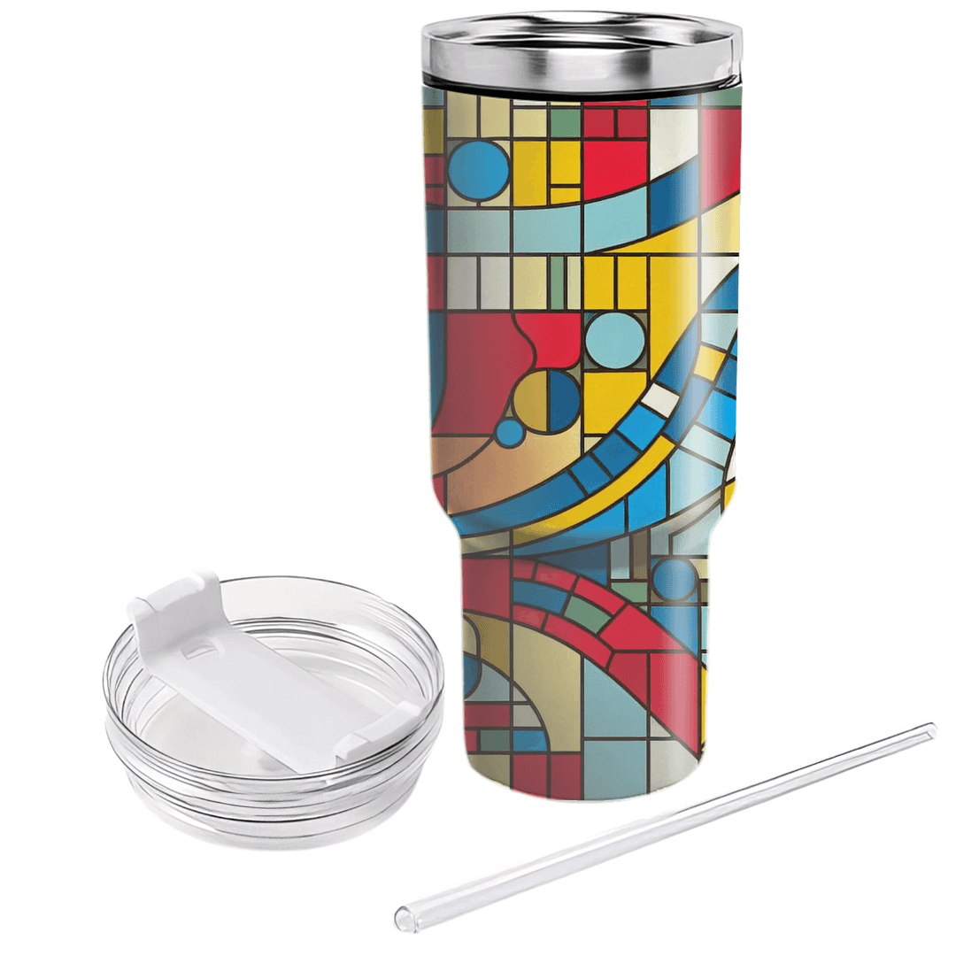 Mosaic Tile Colorburst  Custom Tumblers