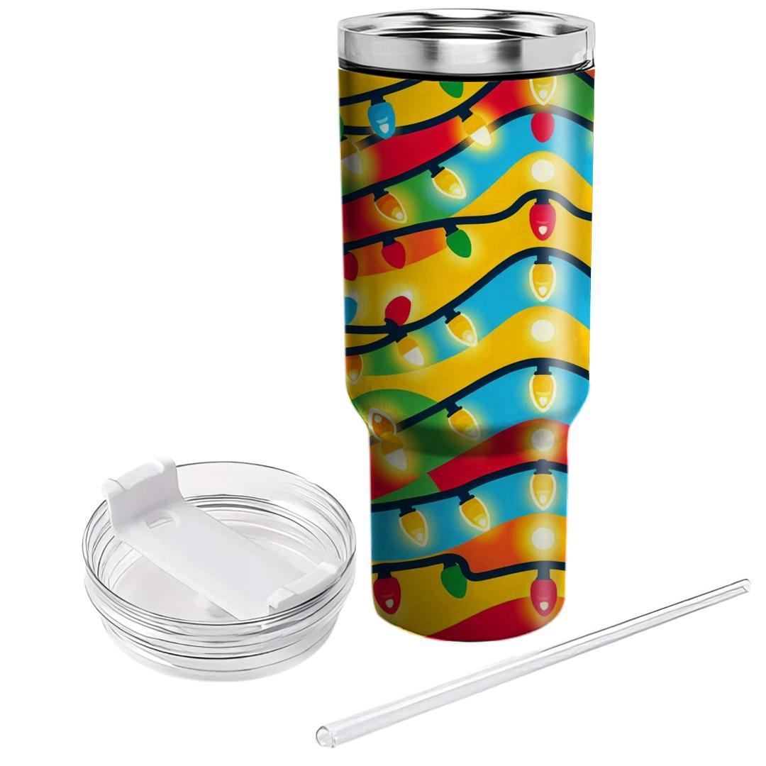 Festive Holiday Lights  Tumblers For Gifts