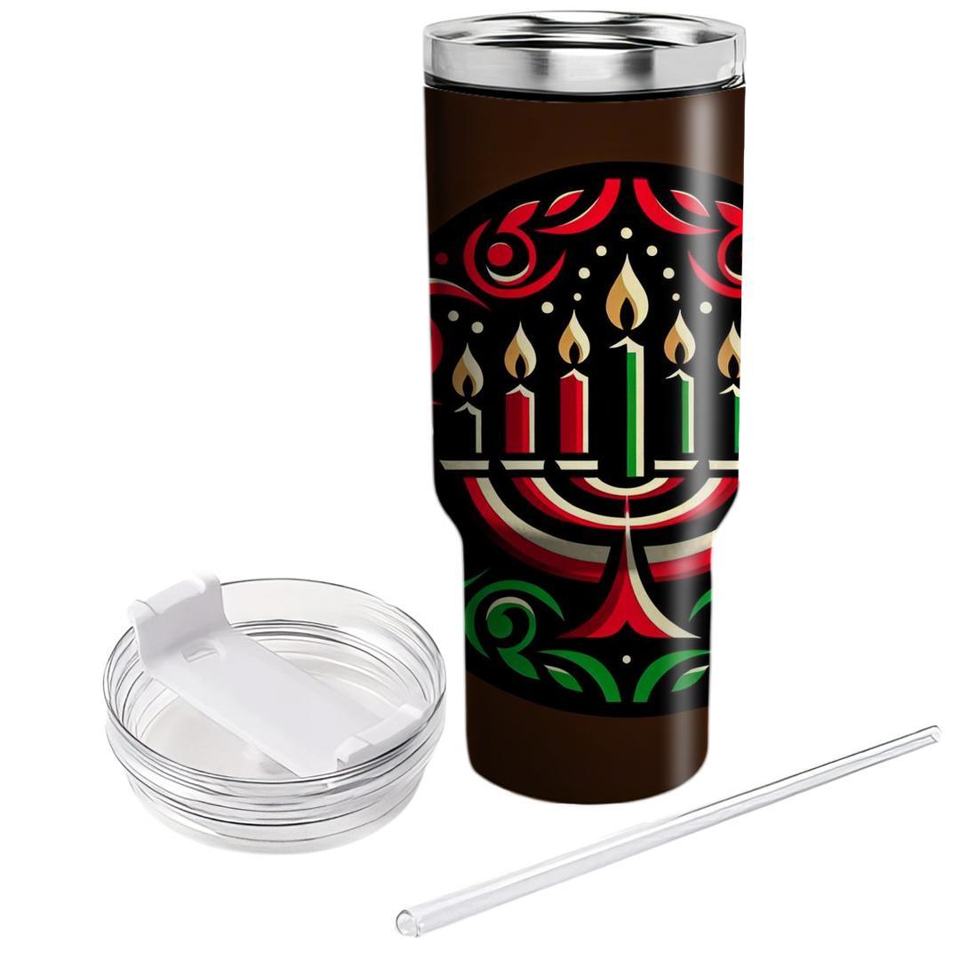 Kwanzaa Unity Flame Unique Tumblers