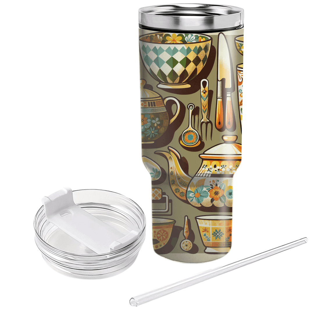 Retro Kitchenware Designs Decorative Tumblers
