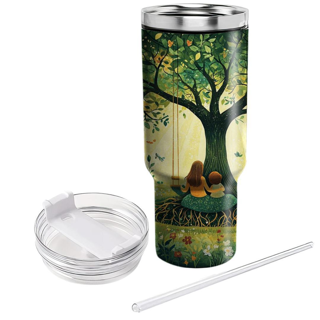 Roots Of Serenity: A Mother’s Legacy Through Nature Tumblers With Lids