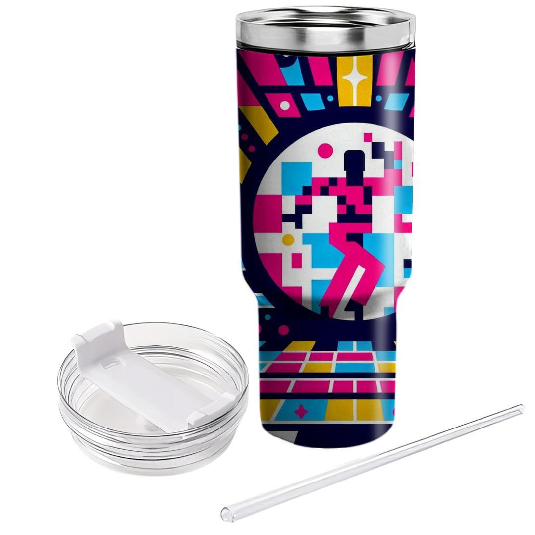 Pixelated Retro Dance Floor  Unique Tumblers