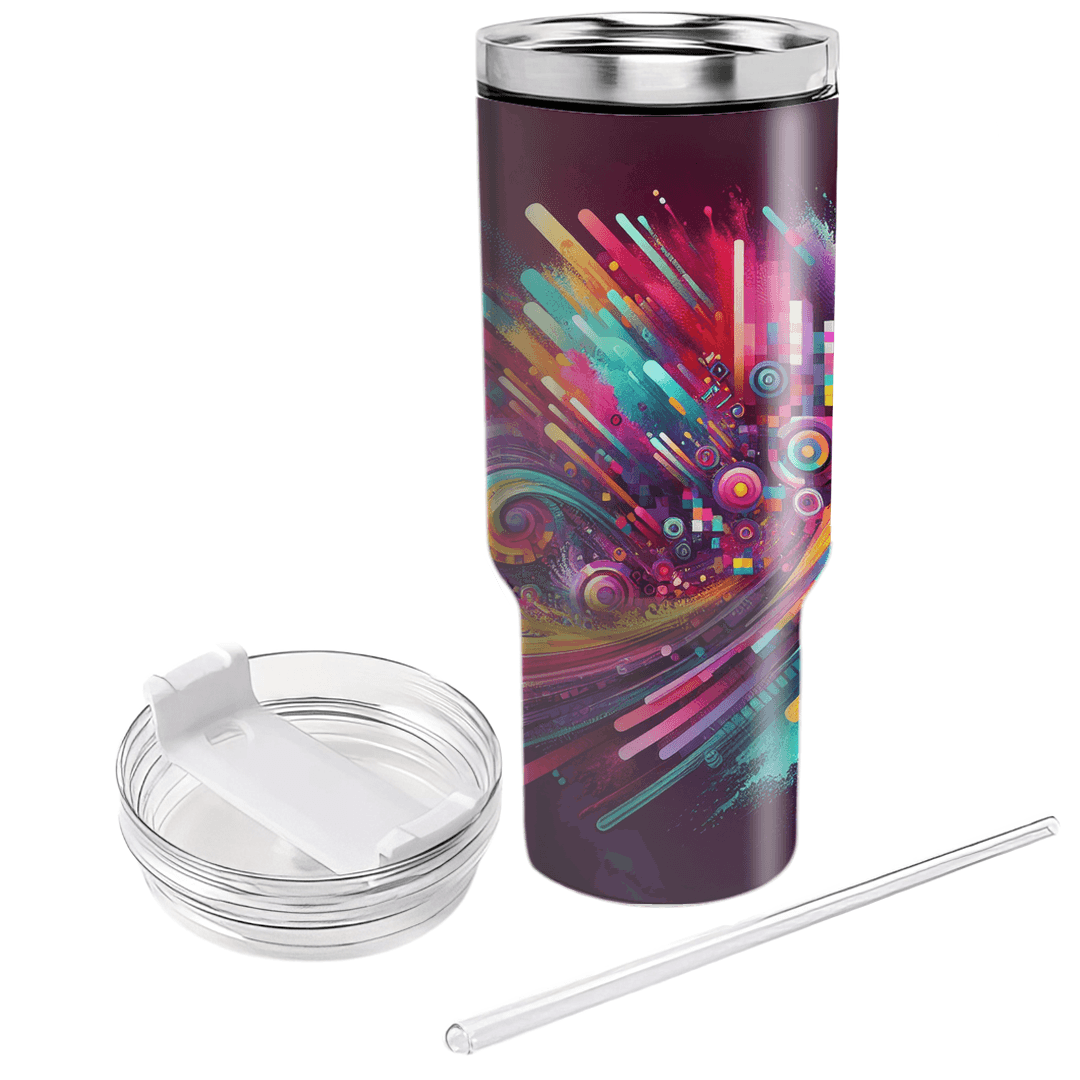 Mosaic Of Joy - Festival Of Colors  Custom Tumblers