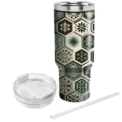 Hexagonal Nature Burst  Tumblers For Gifts