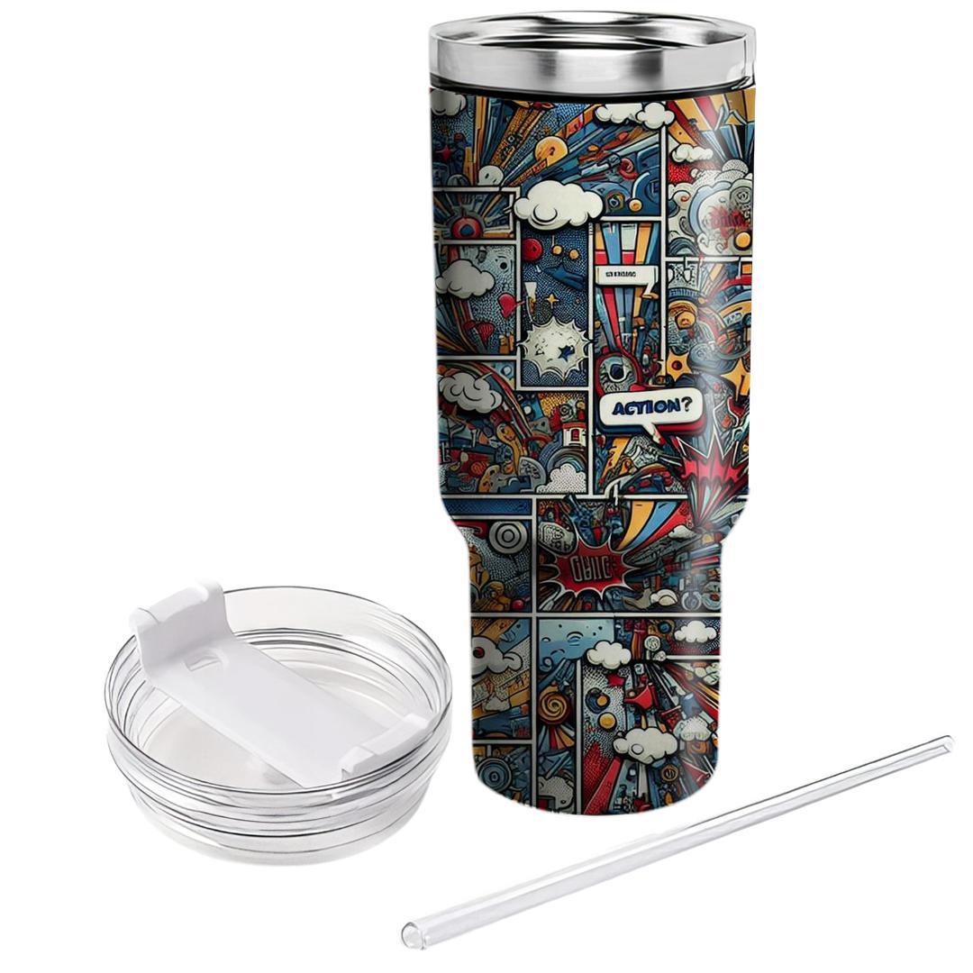 Bold Comic Strips  Unique Tumblers