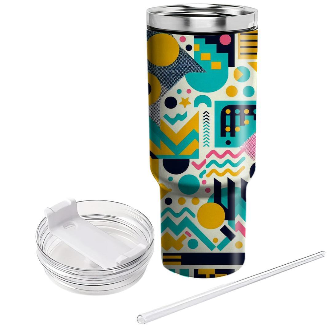 Abstract Memphis  Personalized Tumblers