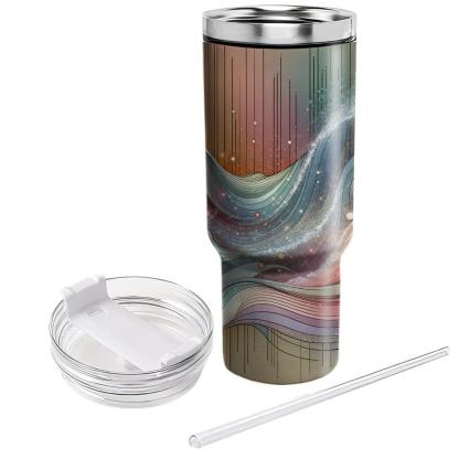 Waves Of Joy - New Year’s Serenity  Tumblers With Lids