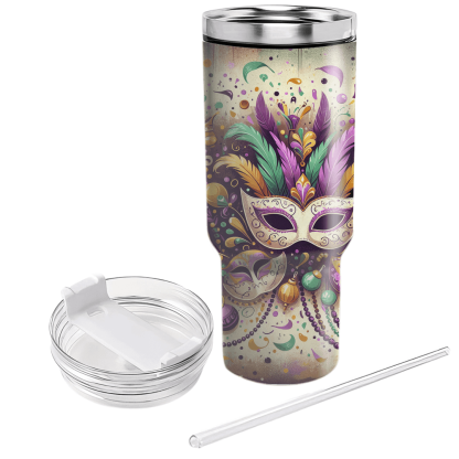Vintage Carnival - A Whimsical Mardi Gras  Personalized Tumblers