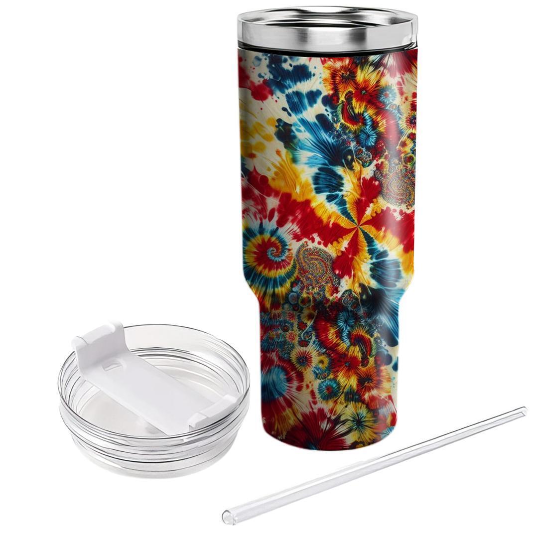 Chic Tie-dye Fusion  Travel Tumblers