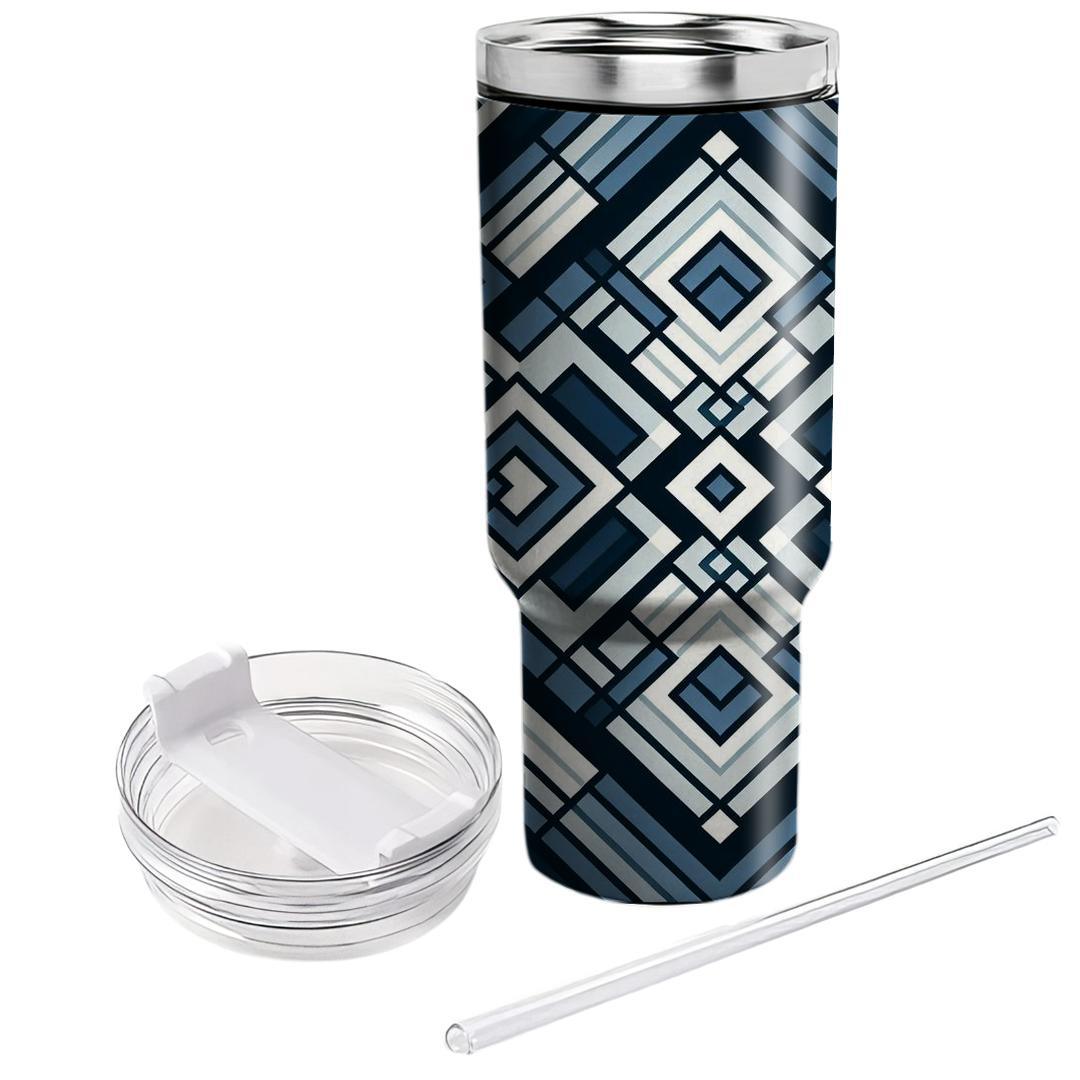 Interlocking Diamond Pattern  Tumblers For Gifts